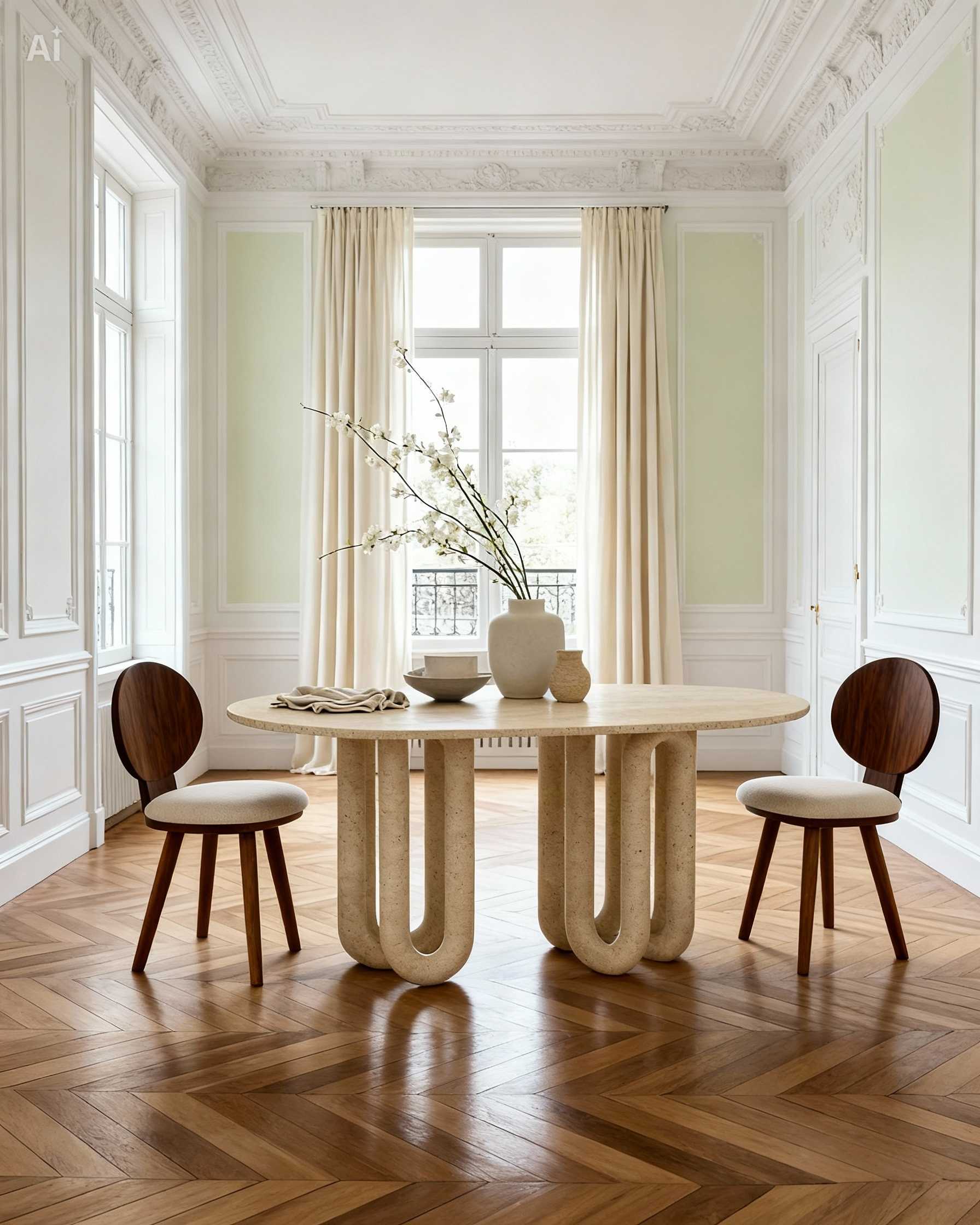 salle à manger lumineuse ...chaleureuse haut de gamme